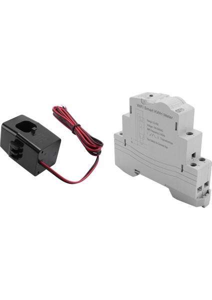 Tuya Tek Fazlı Wifi Intelligen Enerji Ölçer 100A Din Raylı ATMS1603 (Yurt Dışından)