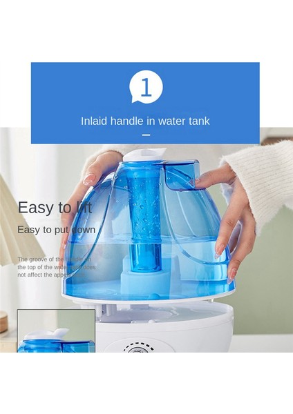 Soğuk Mist Hava Nemlendirici 2.5l Sessiz Ultrasonik Nemlendiriciler Abd Tak A (Yurt Dışından)