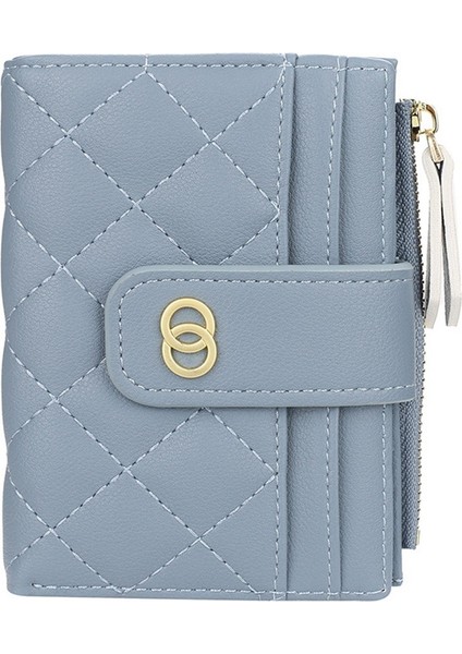 Yeni Lüks Kadın Çanta Kısa Cüzdan Kadın Çanta-Mavi (Yurt Dışından)