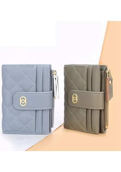 Yeni Lüks Kadın Çanta Kısa Cüzdan Kadın Çanta-Mavi (Yurt Dışından) modelleri