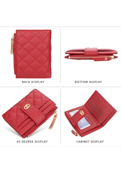 Yeni Lüks Kadın Çanta Kısa Cüzdan Kadın Çanta-Mavi (Yurt Dışından) indirimleri