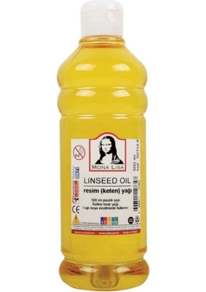 Mona Lisa Resim Yağı (Linseed Oil) 500 Ml.