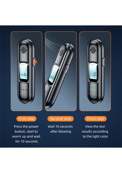 LED Ekranlı Dijital Ekranlı Taşınabilir Alkol Test Cihazı Breathalyzer (Yurt Dışından) fırsatları