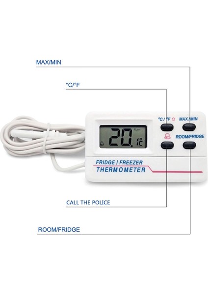 Dijital Buzdolabı Termometresi Buzdolabı Dondurucu Termometresi (Yurt Dışından) fırsatları