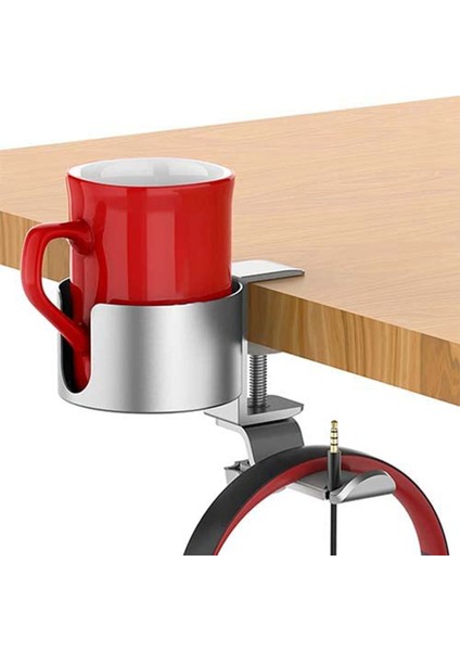 Masa Bardaklığı, 2'si 1 Arada Masa Bardaklığı, Kulaklık Askılı, Gümüş (Yurt Dışından) fiyatları