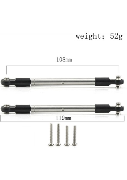 Adet Metal Ayak Bağlantıları Bağlantı Çubuğu Bağlantısı Traxxas Maxx 2.0 Widemaxx 1/10 Rc Araba Yükseltme Parçaları Aksesuarları (Yurt Dışından) fırsatları
