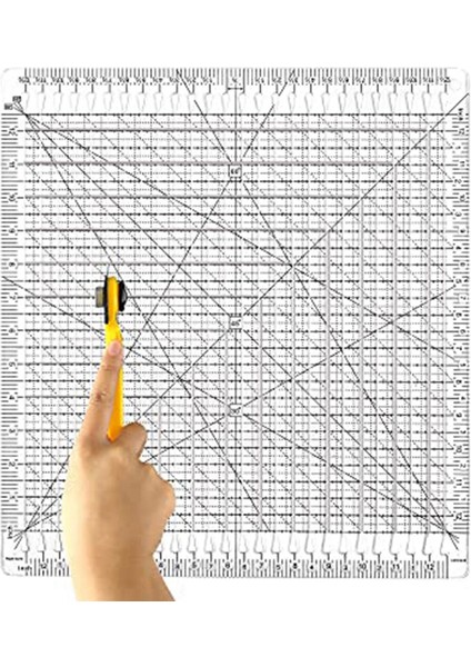 Kapitone Cetvel 12X12 Inç Kumaş Kesme Konfeksiyon Aracı Dıy Dikiş (Yurt Dışından) fiyatları
