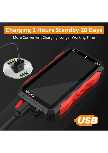 4,8 Inç LCD Ekranlı Çoklu Test Cihazı ile USB Multimetre Dijital Voltmetre (Yurt Dışından)