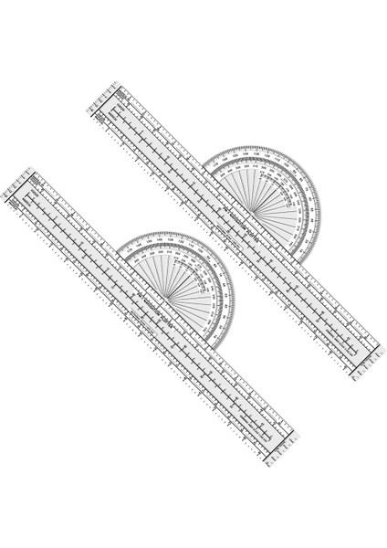 Pilotlar Navigasyon Için 2 Adet Plotter Çizim Aracı Havacılık Plotter Wac (Yurt Dışından)