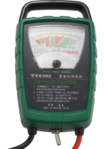 TY6402 500A 2V 6V 12V Otomotiv/araba Test Cihazı Kontrolü Kolay Kullanım (Yurt Dışından)