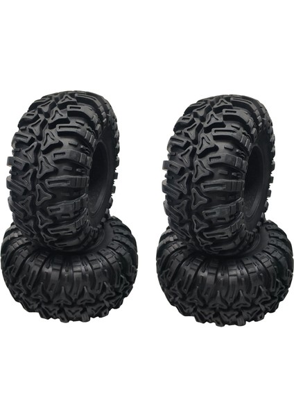 Adet 2.2 Inç Kauçuk Lastik 2.2 Tekerlek Lastikleri 128X60MM 1/10 Rc Paletli Traxxas Trx4 Eksenel SCX10 Wraith RR10 (Yurt Dışından)