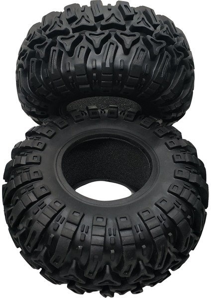 Adet 2.2 Inç Kauçuk Lastik 2.2 Tekerlek Lastikleri 128X60MM 1/10 Rc Paletli Traxxas Trx4 Eksenel SCX10 Wraith RR10 (Yurt Dışından)