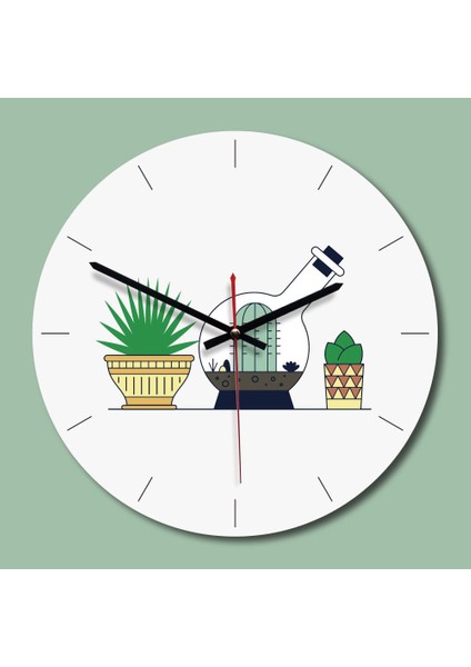 Yaratıcı Duvar Saati, Oturma Odası, Retro Akrilik Sanat Saati, Kaktüs A (Yurt Dışından) modelleri
