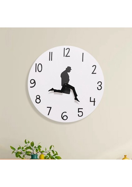 Duvar Saati Süpürme Saniye Sessiz Aptal Yürüyüşler Bakanlığı Saat Dekoru (Yurt Dışından) modelleri