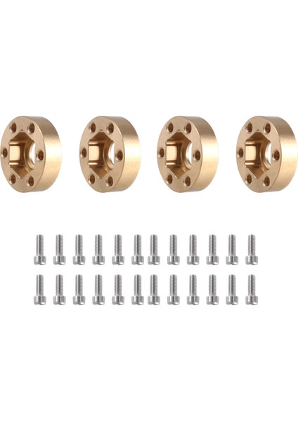 4 Adet Pirinç 12MM Tekerlek Altıgen Hub Genişletme Adaptörü 1.9 2.2 Jant 1/10 Rc Paletli Eksenel SCX10 Traxxas Trx4,6mm (Yurt Dışından) modelleri
