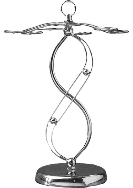 Kaydırma Tasarımlı Demir Tezgah Şarap Kadehi Tutucu (Yurt Dışından)