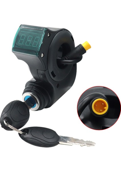 LT01 Ekran Metre + 3pın Kontak Kilidi Anahtarı Kaabo Mantis 8/10 Kaabo Için (Yurt Dışından)