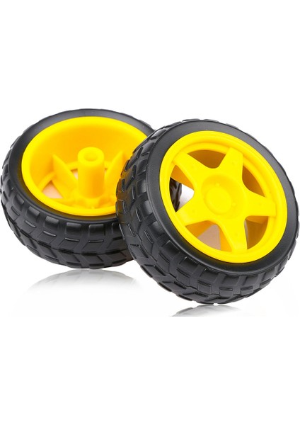 4 Adet Dc Elektrik Motoru + Plastik Tt Motor Lastik Tekerlek Çift Şaftlı Dişli Motor Tt Şanzıman Motoru Arduino Için Akıllı Araba (Yurt Dışından)