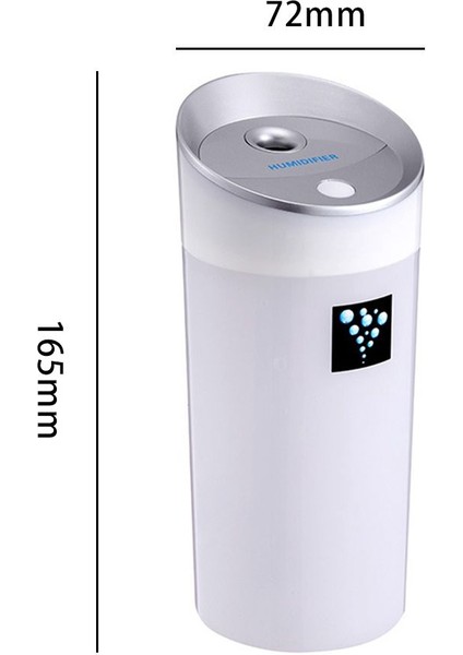 300ML Ultrasonik USB Araç Nemlendirici Mist Maker Ev Ofis:beyaz (Yurt Dışından)