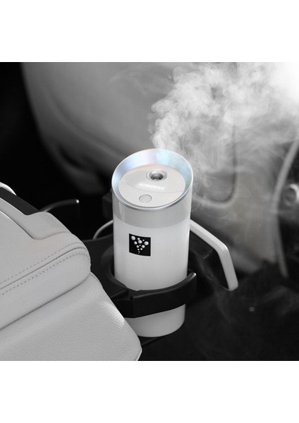 300ML Ultrasonik USB Araç Nemlendirici Mist Maker Ev Ofis:beyaz (Yurt Dışından)