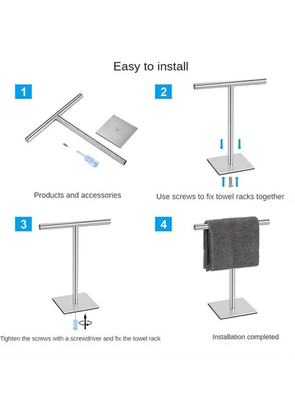 Banyo Vanity Için El Havlusu Standı - Gümüş (Yurt Dışından) fırsatları