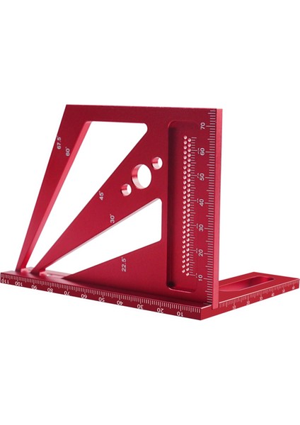 22,5/30/45/60/67,5° Kare Cetvel, Marangoz Çizimi Için-Kırmızı Metrik (Yurt Dışından) indirimleri