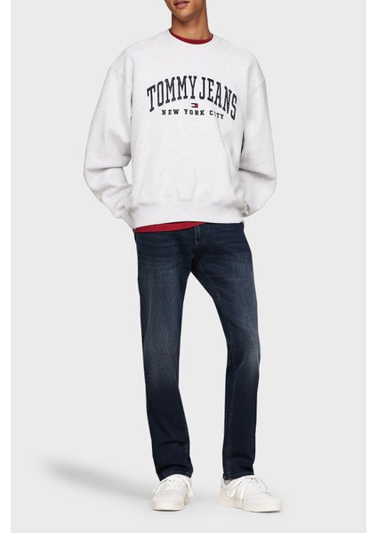 Logolu Streç Pamuklu Slim Fit Düz Paça Jeans Erkek Kot Pantolon DM0DM20386 1bk fiyatları