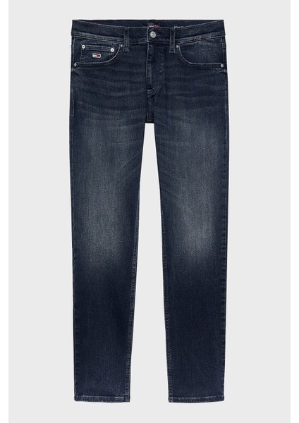 Logolu Streç Pamuklu Slim Fit Düz Paça Jeans Erkek Kot Pantolon DM0DM20386 1bk indirimleri