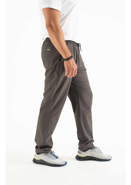Longberg Erkek Beli Lastikli Bağcıklı Mevsimlik Jogger Spor Pantolon