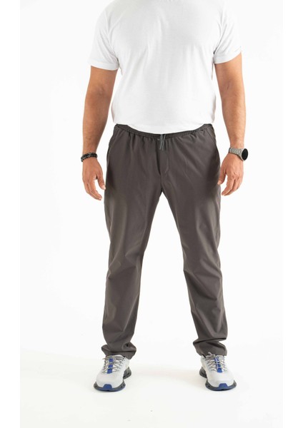 Longberg Erkek Beli Lastikli Bağcıklı Mevsimlik Jogger Spor Pantolon