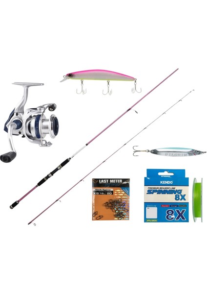 Aria-C 4000A Spin Makine+ Okuma Hawaiian Custom 270CM 10-32GR Spin Olta Seti