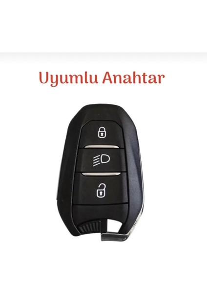 Citröen C3 C4 C5 Aircross Silikon Anahtar Koruma Kılıfı Far Tuşlu