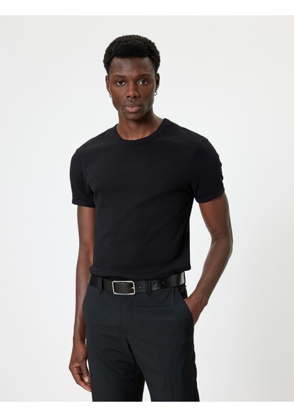 Basic Tişört Kısa Kollu Bisiklet Yaka Pamuklu fiyatları