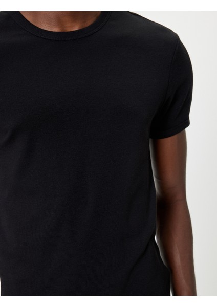 Basic Tişört Kısa Kollu Bisiklet Yaka Pamuklu indirimleri