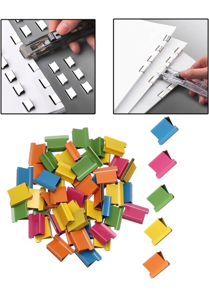 Push Organizing Supplies Bağırtasiye Ataş Ev Için Çok Ataşlar: 11,5 cm x 2,3 cm Ataş: 1,6 cm x 0,3 cm (Yurt Dışından) modelleri