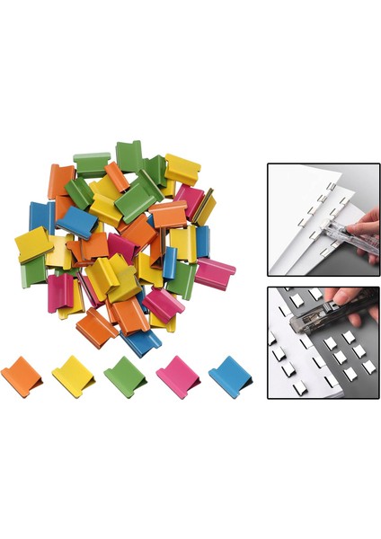 Push Organizing Supplies Bağırtasiye Ataş Ev Için Çok Ataşlar: 11,5 cm x 2,3 cm Ataş: 1,6 cm x 0,3 cm (Yurt Dışından) fırsatları