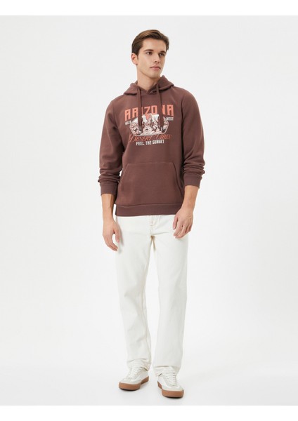 Kolej Hoodie Baskılı Kanguru Cep Detaylı fiyatları