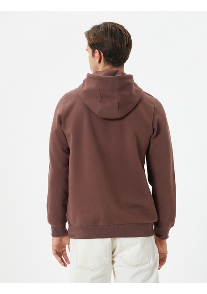 Kolej Hoodie Baskılı Kanguru Cep Detaylı fırsatları