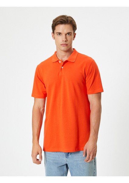 Slim Fit Tişört Polo Yaka Kısa Kollu Pamuklu modelleri