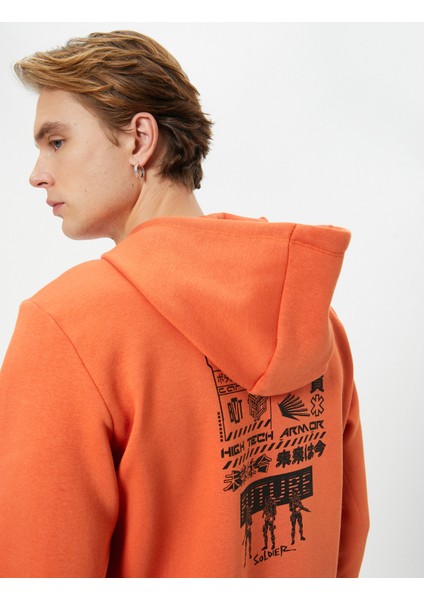 Anime Sweatshirt Kapşonlu Kanguru Cepli Baskılı