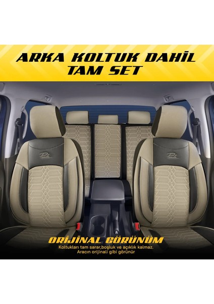 Panda Proline Serisi Jakar Kumaş Ticari Oto Koltuk Kılıfı - Tam Set fırsatları