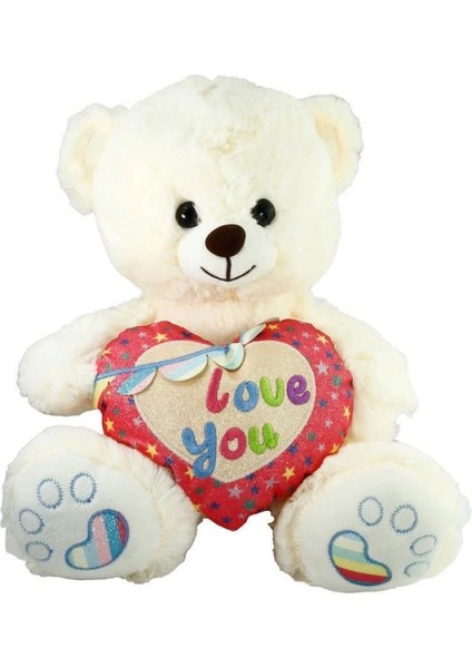 Nessi World Nessiworld PJH2324  peluş Kalpli Ayı Love You 30 cm -Vardem