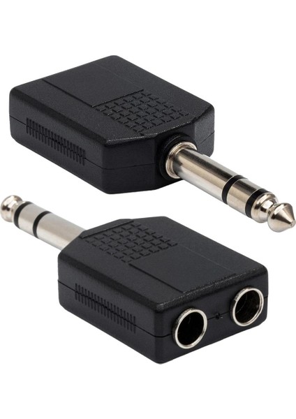 EB-1011 6.3 mm Stereo - 2x6.3 mm Mono Çoğaltıcı Adaptör