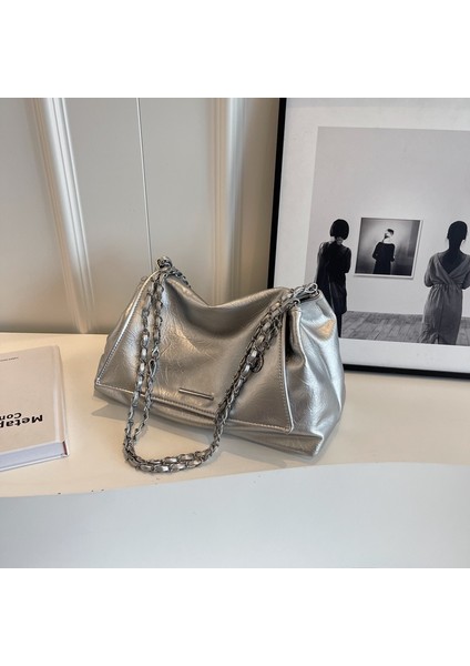 Kadınlar Için Büyük Kapasiteli Koltuk Altı Çantası 2024 Yeni Üst Düzey Fransız Niş Tote Çanta Moda Omuz Çantası Crossbody Çanta (Yurt Dışından)