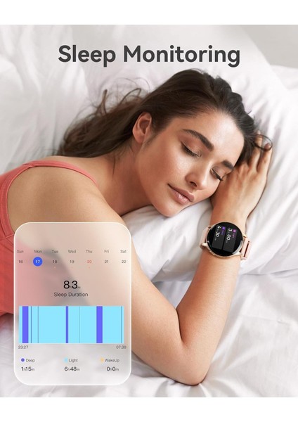 Kadınlar Için Akıllı Saat: 1.43" Hd Ekran, Bluetooth Çağrı, IP68 Su Geçirmez