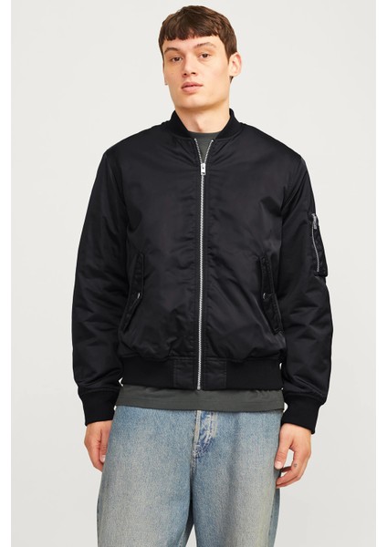 Erkek Jjocean Bomber Ceket 12256857 Siyah