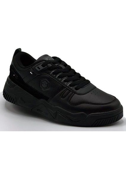 Erkek Rahat Taban Siyah Cilt Sneaker fiyatları