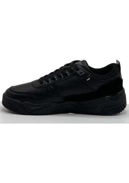 Erkek Rahat Taban Siyah Cilt Sneaker modelleri