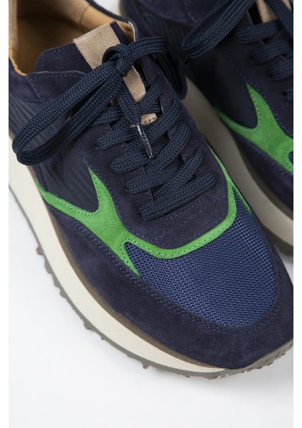 Calista Erkek Deri Bağcıklı Laci-Yeşil Sneakers fırsatları