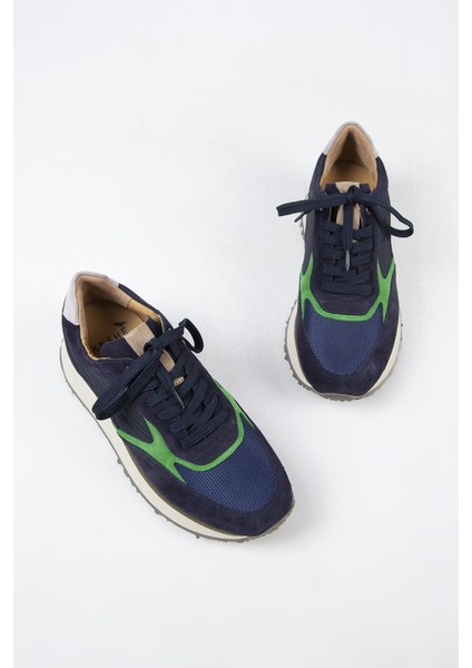 Calista Erkek Deri Bağcıklı Laci-Yeşil Sneakers indirimleri